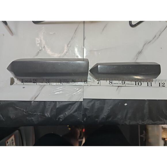 3 Pcs Natural Black Tourmaline Quartz Crystal Point Tower Polished - Picture 7 of 8